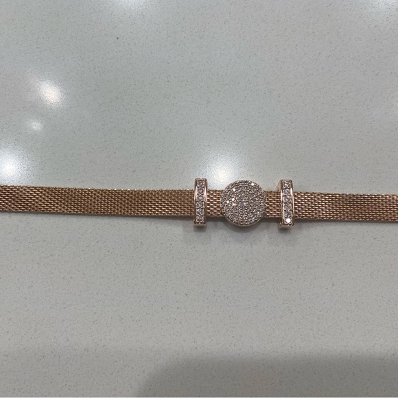 Pandora rose gold plated mesh bracelet - Picture 4 of 4